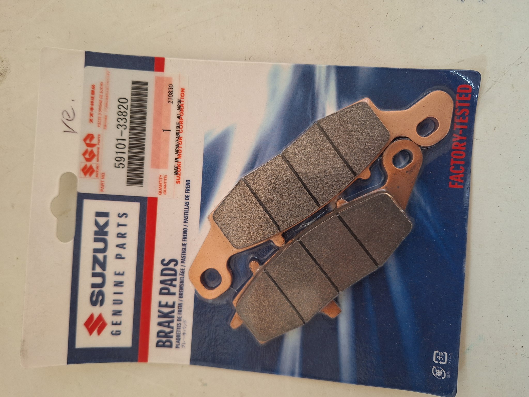 Picture of SUZUKI  BREMSBELAG. SATZ  59101-33820